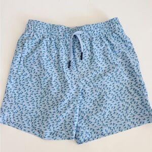 Southern Tide Boy’s Light Blue Patterned Swim Shorts size M 8-10